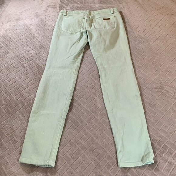 Joes Jeans Womens 27 Denim Light Mint Green Skinny Visionnaire Low Rise Stretch - Picture 9 of 13